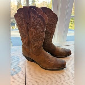 Ariat Brown Western Embroidered Women's Boots 9